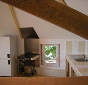 Vue sur la cuisine